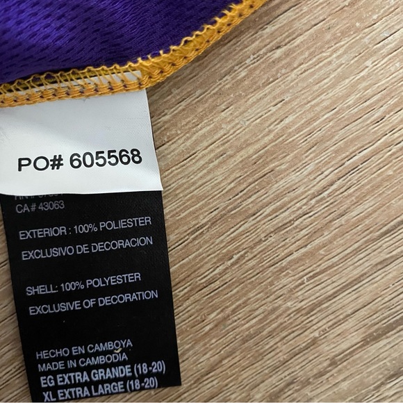 Adidas Men's NBA Los Angeles Lakers Kobe Bryant XL Jersey - Picture 10 of 12